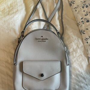 Kate Spade Light Gray-Purple Schuyler Mini Backpack